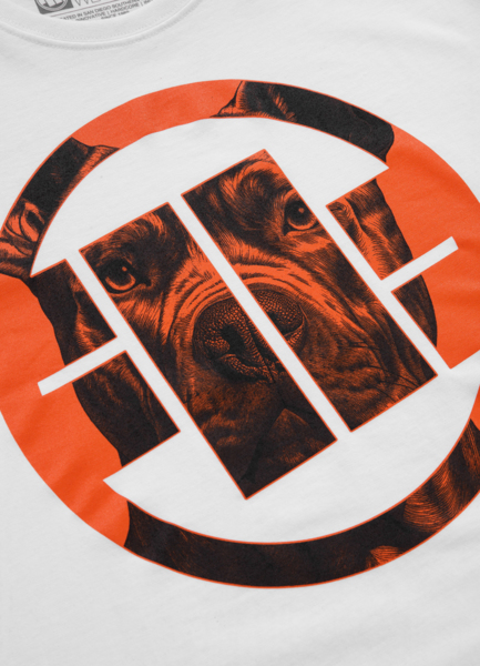 PIT BULL &quot;Orange dog&quot; T-shirt - white