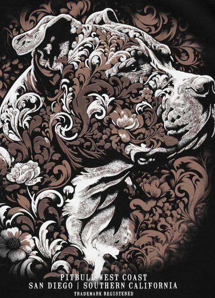 Bluza z kapturem PIT BULL "TATTO" - czarny