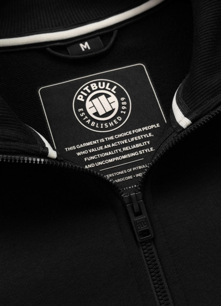 Bluza męska rozpinana PIT BULL "NEXUS" - czarny