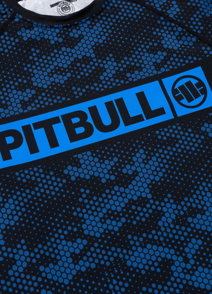 Rashguard longsleeve PIT BULL "HEX CAMO HILLTOP" - niebieski