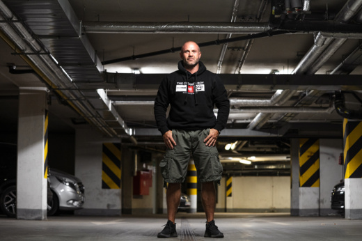 Koszulka T-shirt Dobermans Aggressive "CLEANER BOY" TS396 - grafitowa