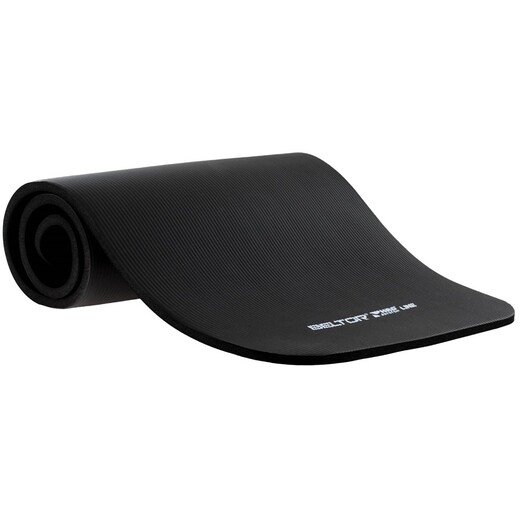Gruba mata do ćwiczeń fitness Beltor NBR 1,5 cm - czarna