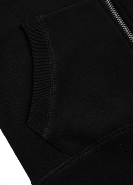 Bluza damska rozpinana z kapturem PIT BULL "Hilltop" - czarna