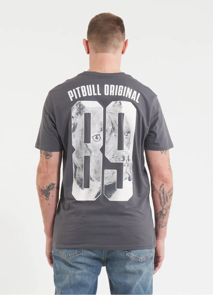 Koszulka PIT BULL "EIGHTY NINE DOG" - grafitowy