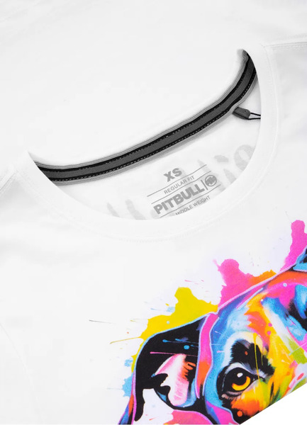 Koszulka damska PIT BULL "WATERCOLOR" - biała