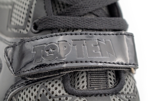 Buty bokserskie TOP TEN "New Generation" czarno-szare BBA-TT7