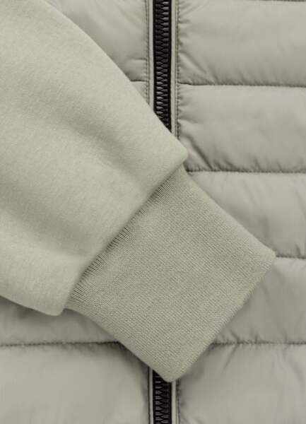 Kurtka hybrydowa przejściowa z kapturem PIT BULL "PALOMAR" - szałwiowy