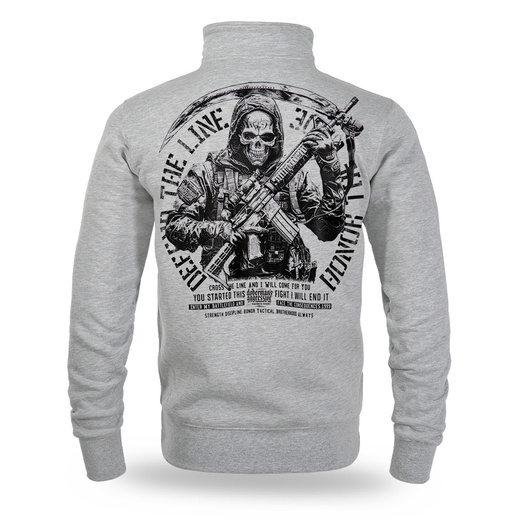 Dobermans Aggressive "TACTICAL II BCZ415" Zip-Up Sweatshirt - Gray