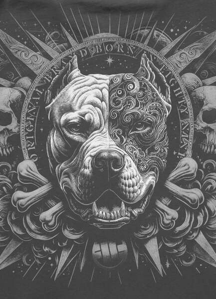 PIT BULL "WORLD" Men's T-Shirt - Black