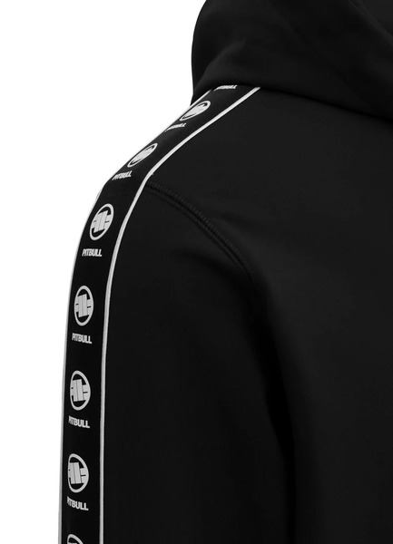 Bluza z kapturem rozpinana PIT BULL TAPE NUGGET - czarny