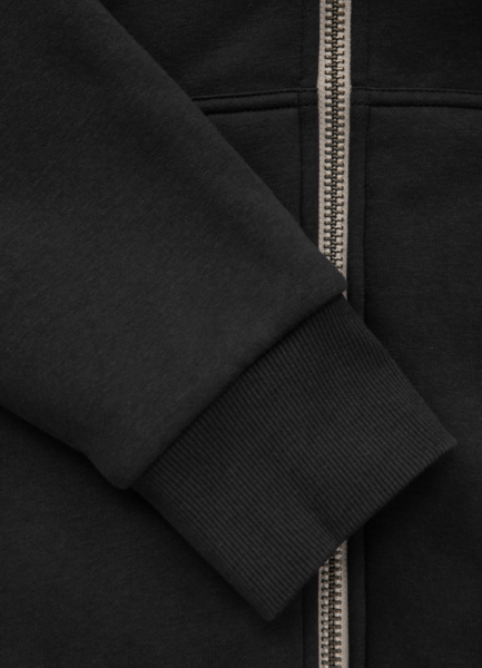 Bluza rozpinana z kapturem PIT BULL "Sherpa Ruffin" - czarna