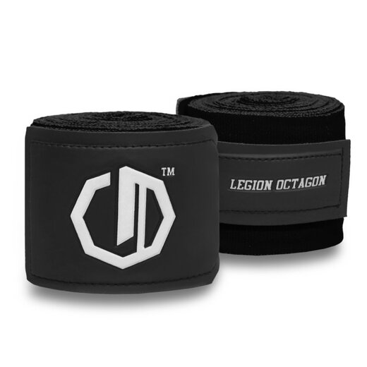 Owijki/Bandaże bokserskie Legion Octagon Supreme black/white 5m