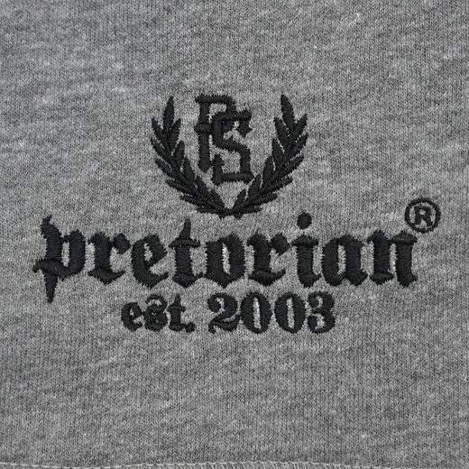 Spodenki bawełniane Pretorian "Est. 2003" - szare