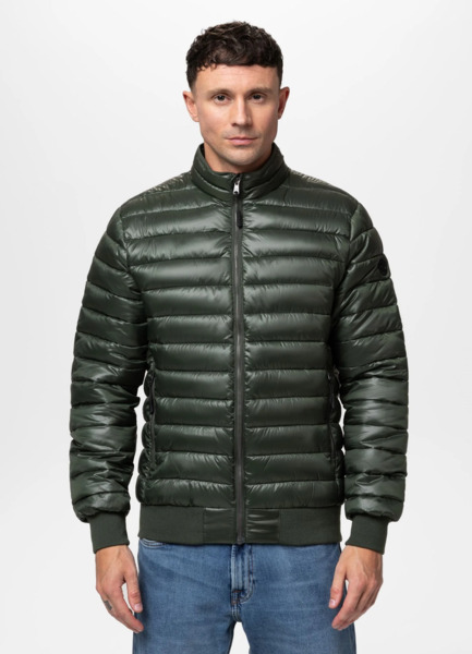 Kurtka pikowana przejściowa PIT BULL "HARPER" - ciemny zielony