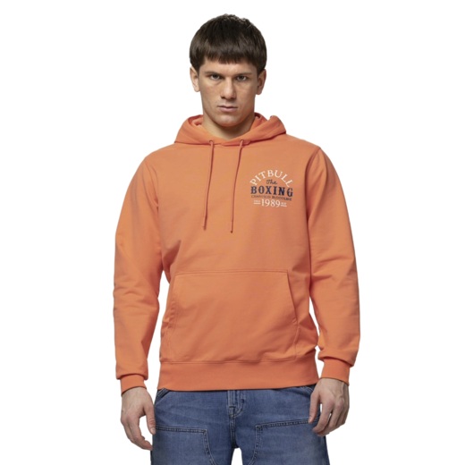 Bluza z kapturem PIT BULL "BLOODLINE II" - pomarańczowy