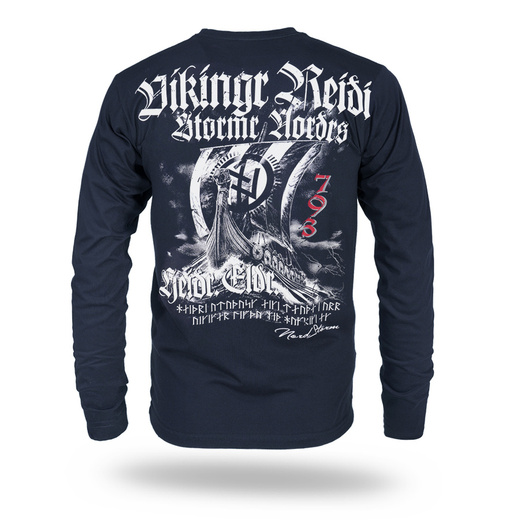 Longsleeve Dobermans Aggressive "DRAKKAR" LS407 - granatowy