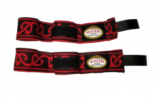 Bandaż bokserski owijki elastyczne Masters BB-3S - czerwone