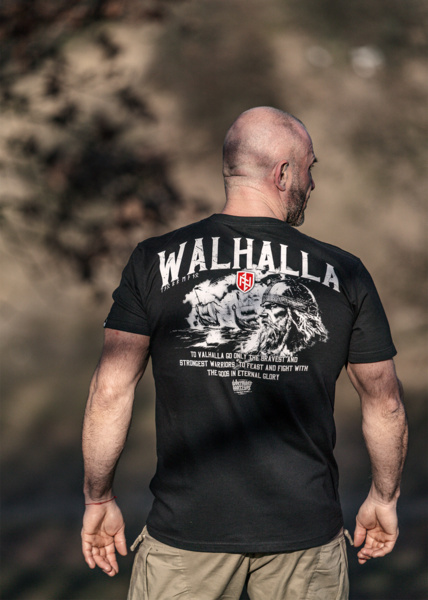 Bluza z kapturem rozpinana Dobermans Aggressive "WALHALLA"  BZ364A - czarna