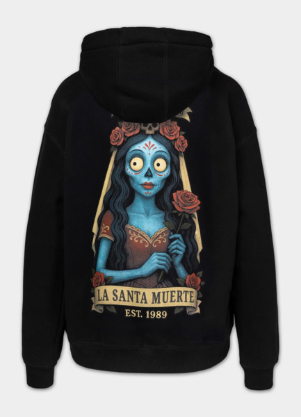 PIT BULL &quot;LA SANTA MUERTE&quot; Women&#39;s Hoodie - Black