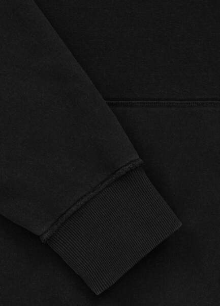 Bluza męska z kapturem washed PIT BULL "ORLANDO" - ciemny grafitowy