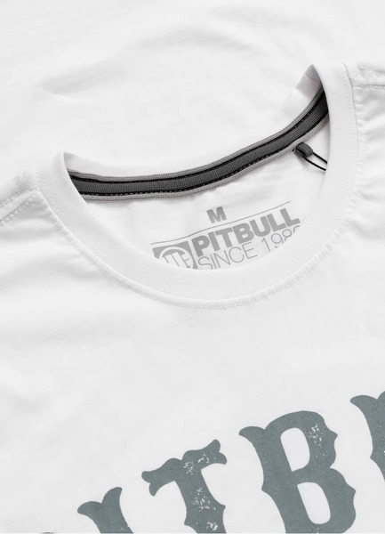 PIT BULL &quot;STRENGTH &amp; RESPECT&quot; Men&#39;s T-Shirt - White