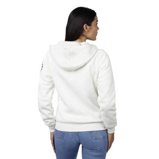 Bluza damska rozpinana z kapturem "RUFFINA PB" - off white