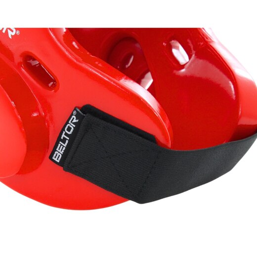 Kask piankowy z maską Beltor "TYTAN" - czerwony