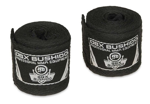 Bushido wrapping boxing bandage - 2m - black