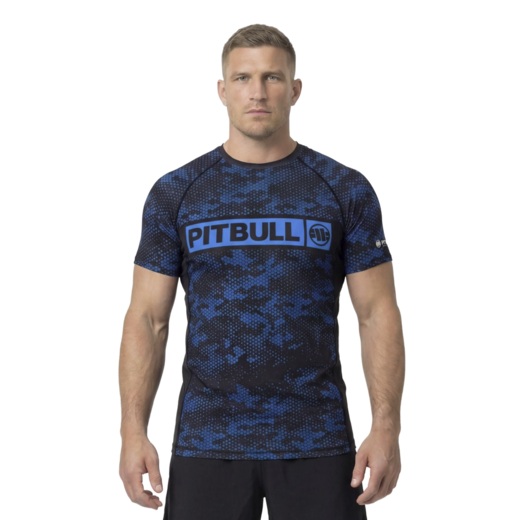 Rashguard PIT BULL "HEX CAMO HILLTOP" - niebieski