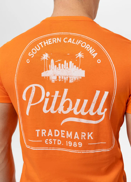 Koszulka męska Pit Bull Ultra Light SO CAL- pomarańczowy 