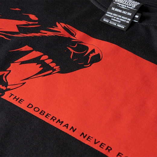 Longsleeve Dobermans Aggressive "Doberman Never Forgets" LS379 - granatowy