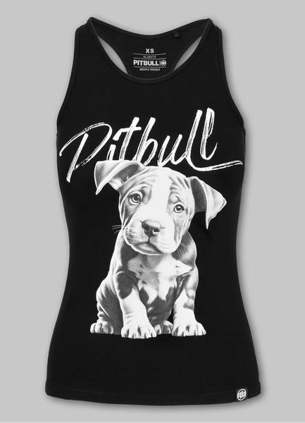 Tank Top damski PIT BULL Slim Fit "PUPPY" - czarny