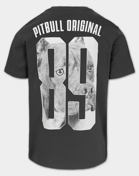 Koszulka PIT BULL "EIGHTY NINE DOG" - grafitowy