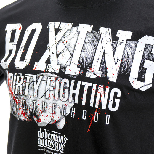Longsleeve Dobermans Aggressive "DIRTY FIGHTING" LS270" - granatowy