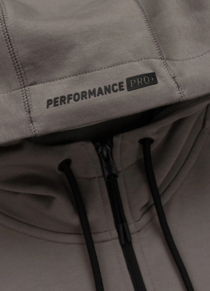 PIT BULL "DOGWOOD" Men's Zip-Up Hoodie - Taupe