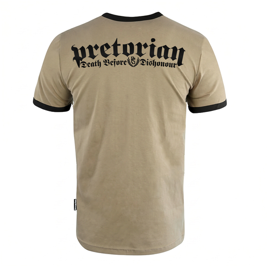 Pretorian Ringer "Honour" T-Shirt - Sand