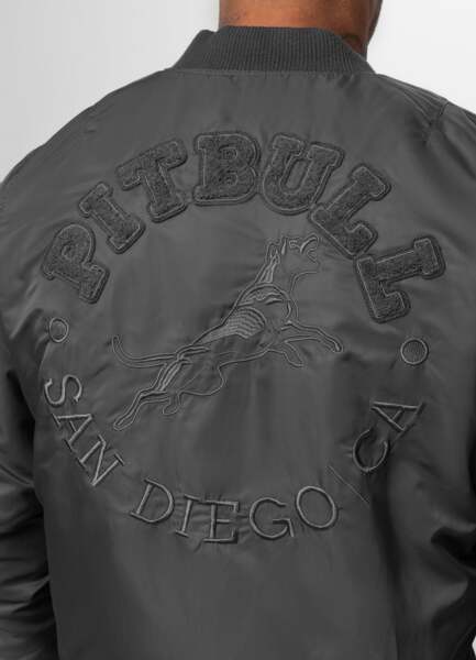 PIT BULL "HACKET" transitional bomber jacket - graphite