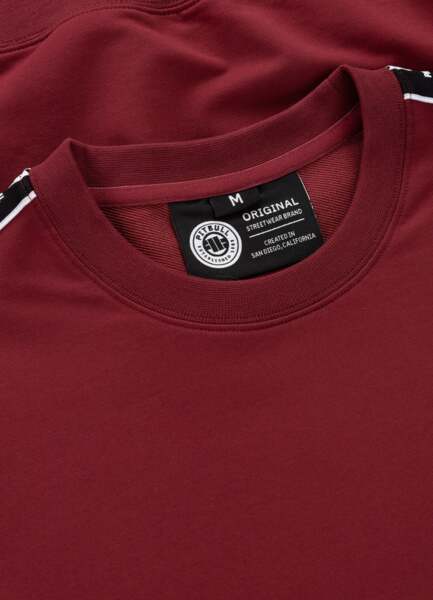 Bluza męska PIT BULL "TAPE NUGGET" - bordowy