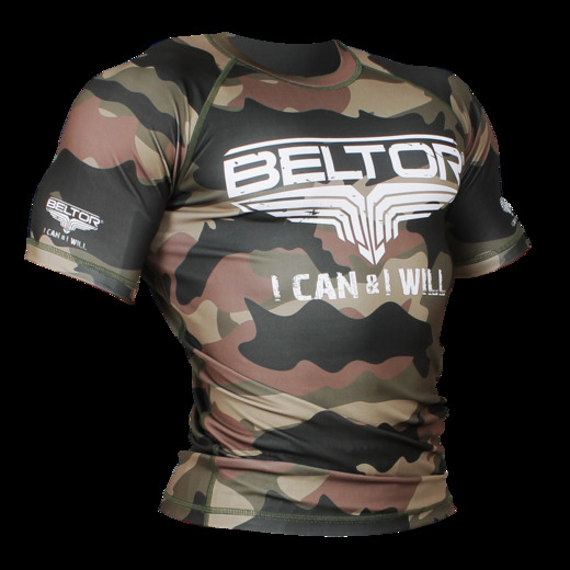 Rashguard krótki rękaw Beltor "Army" kompresyjny - moro