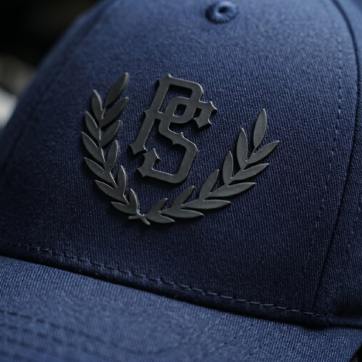 Czapka z daszkiem Pretorian "PS 3D Black" - granatowy