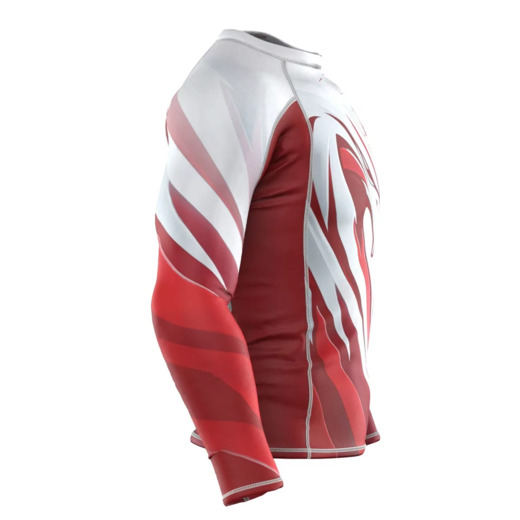 Longsleeve rashguard męski Extreme Hobby | POLSKA ULTIMATE - biały