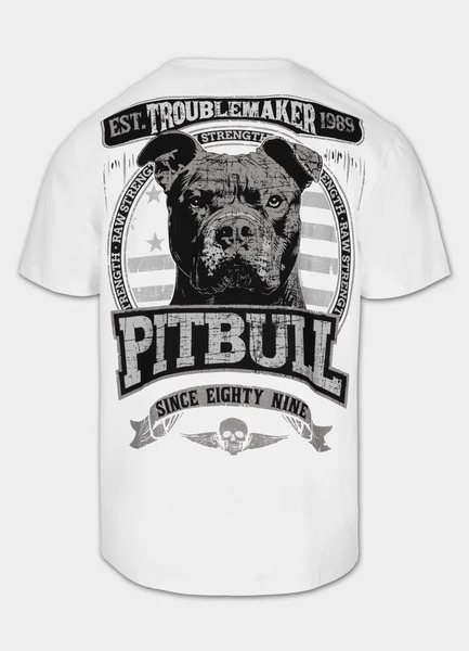 Koszulka PIT BULL "TROUBLEMAKER" - biały