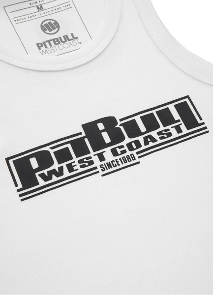 Men&#39;s Pit Bull Rib Classic Boxing Tank Top - white