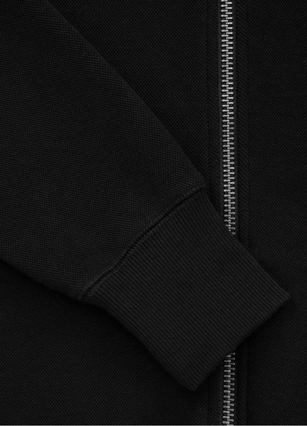 Bluza rozpinana z kapturem PIT BULL "Pique Logo" - czarna