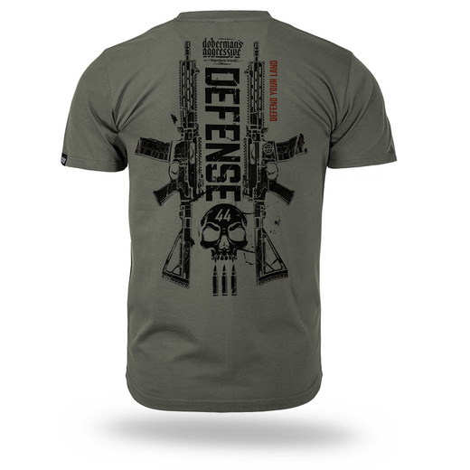 Koszulka T-shirt Dobermans Aggressive "DEFEND YOUR LAND TS418" - zielona