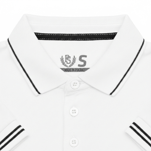 Koszulka polo damska Pretorian Line "PS" - biała