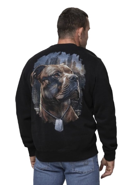 PIT BULL "HERO" men's sweatshirt - black