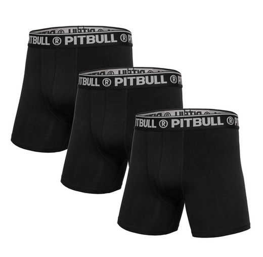 PIT BULL boxer shorts set of 3 - black