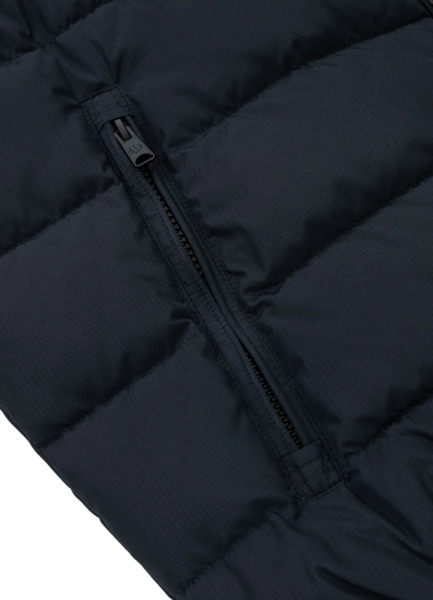 Kurtka zimowa pikowana z kapturem PIT BULL "DILLON" - granatowy