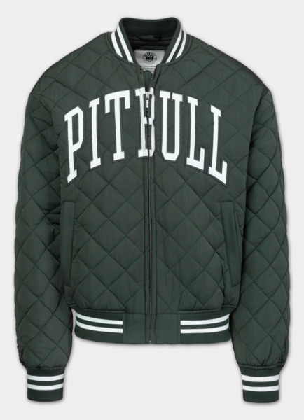 Kurtka pikowana przejściowa bejsbolówka PIT BULL "JUPITER" - ciemny zielony